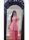 PC 434 Chinon Embroidery Sequence Work Lehenga With Crop Top Dupatta Wholesale In India